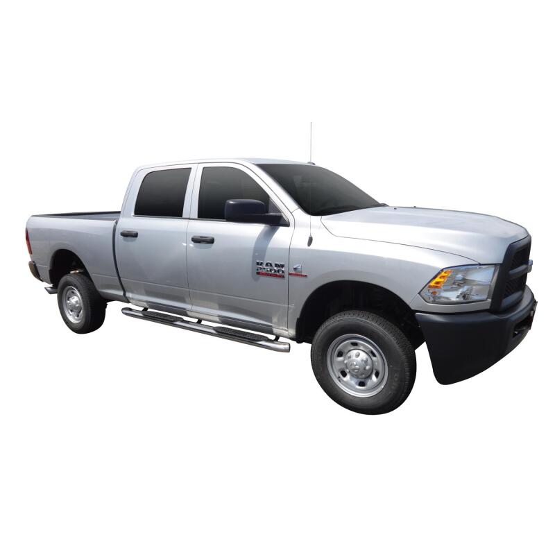 WES Nerf Bars - PRO TRAXX 5 - Westin 2009-2018 Dodge/Ram 1500 Quad Cab PRO TRAXX 5 Oval Nerf Step Bars - SS