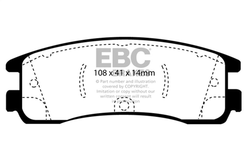 EBC Greenstuff Brake Pad Sets - EBC 08-09 Buick Allure (Canada) 5.3 Greenstuff Rear Brake Pads