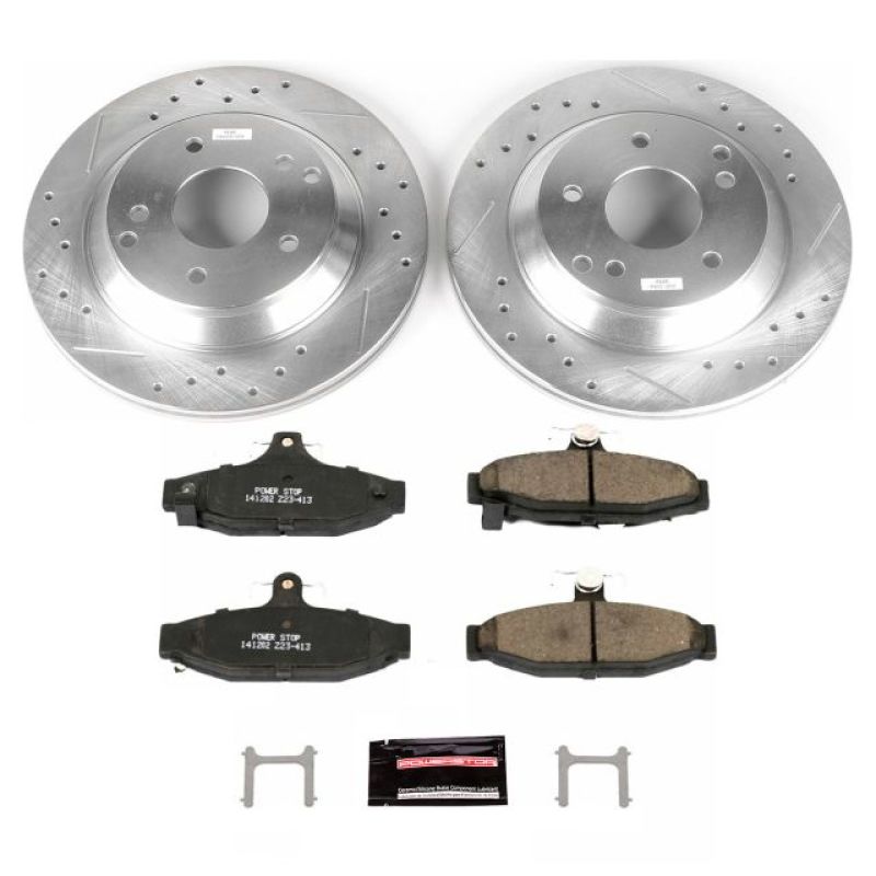 PSB Z23 Evolution Kit - Power Stop 88-96 Chevrolet Corvette Rear Z23 Evolution Sport Brake Kit