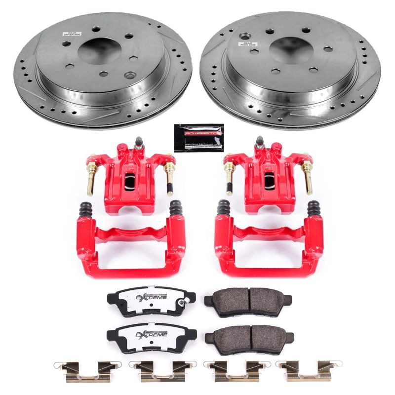 PSB Z36 Truck & Tow Kit w/Cals - Power Stop 05-18 Nissan Frontier Rear Z36 Truck & Tow Brake Kit w/Calipers