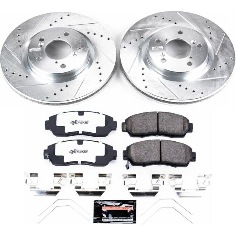 PSB Z26 Street Warrior Kit - Power Stop 11-14 Honda Odyssey Front Z26 Street Warrior Brake Kit