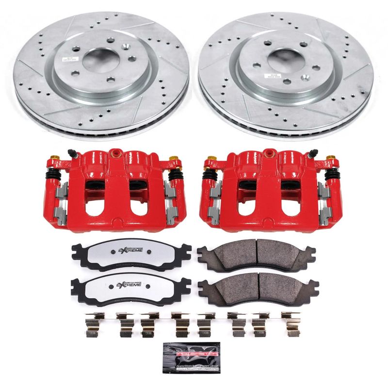 PSB Z36 Truck & Tow Kit - Power Stop 11-12 Ford Taurus Front Z36 Truck & Tow Kit w/Cals
