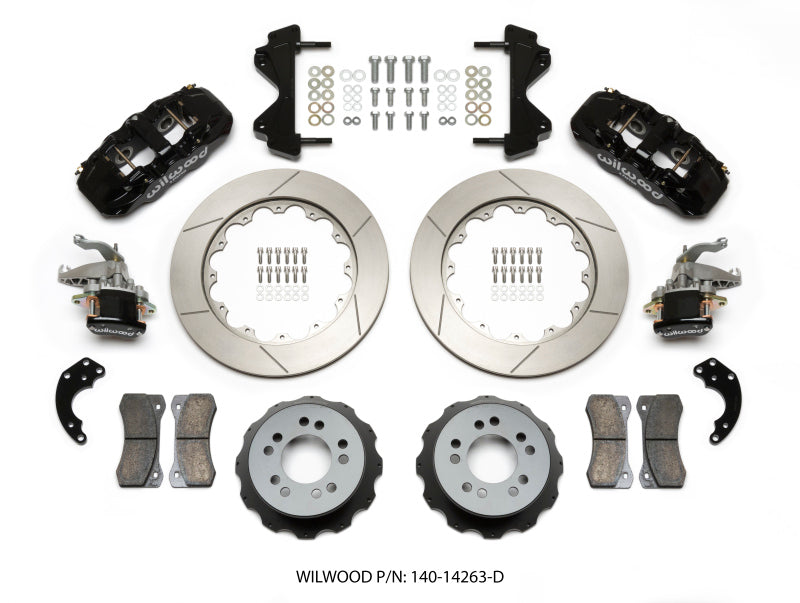 WIL Aero Brake Kit - Wilwood AERO4 / MC4 Rear Kit 14.00 Currie Pro-Tour Unit Bearing Floater