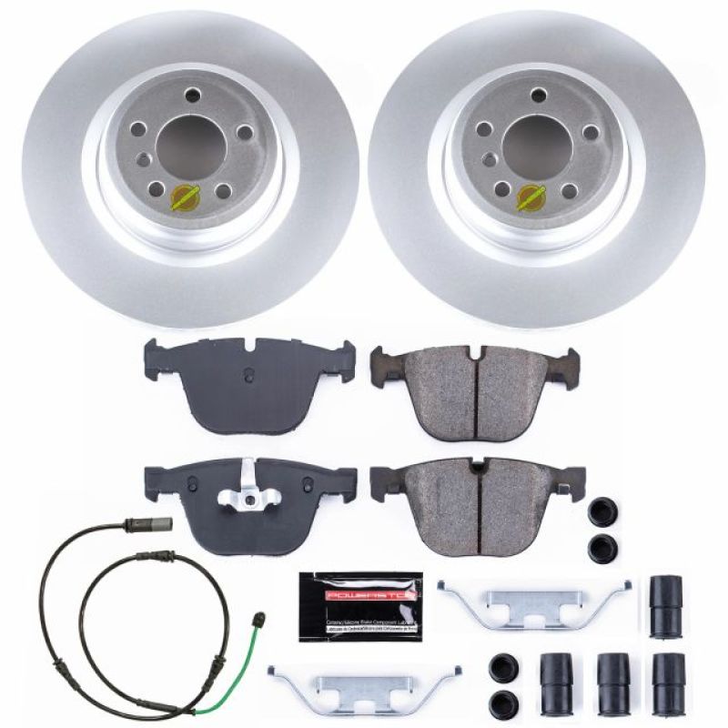 PSB Z23 Evolution Coated Kit - Power Stop 10-15 BMW 550i GT Rear Z23 Evolution Sport Coated Brake Kit