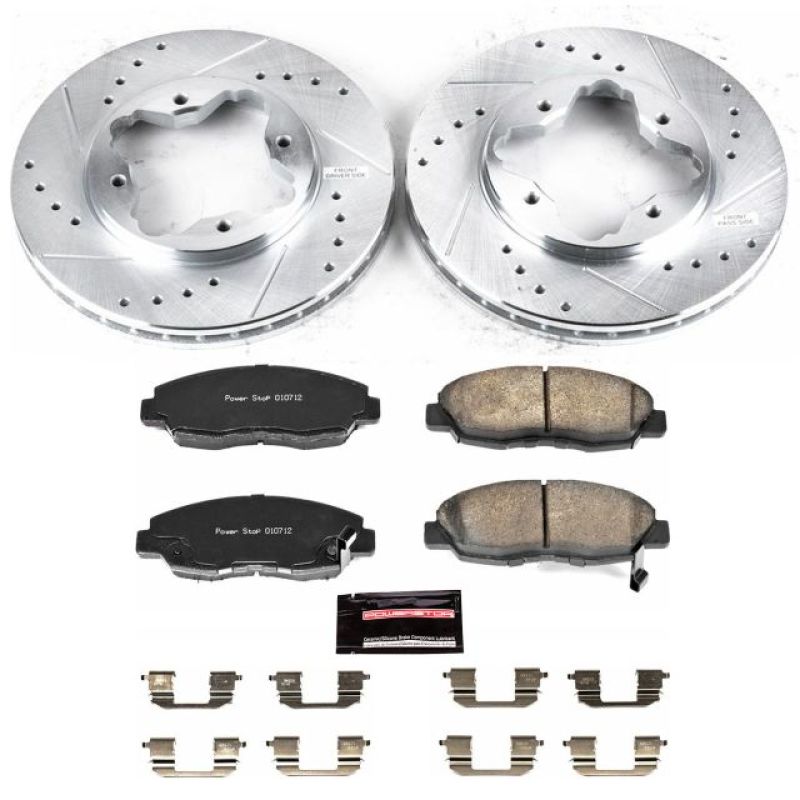 PSB Z23 Evolution Kit - Power Stop 1997 Acura CL Front Z23 Evolution Sport Brake Kit