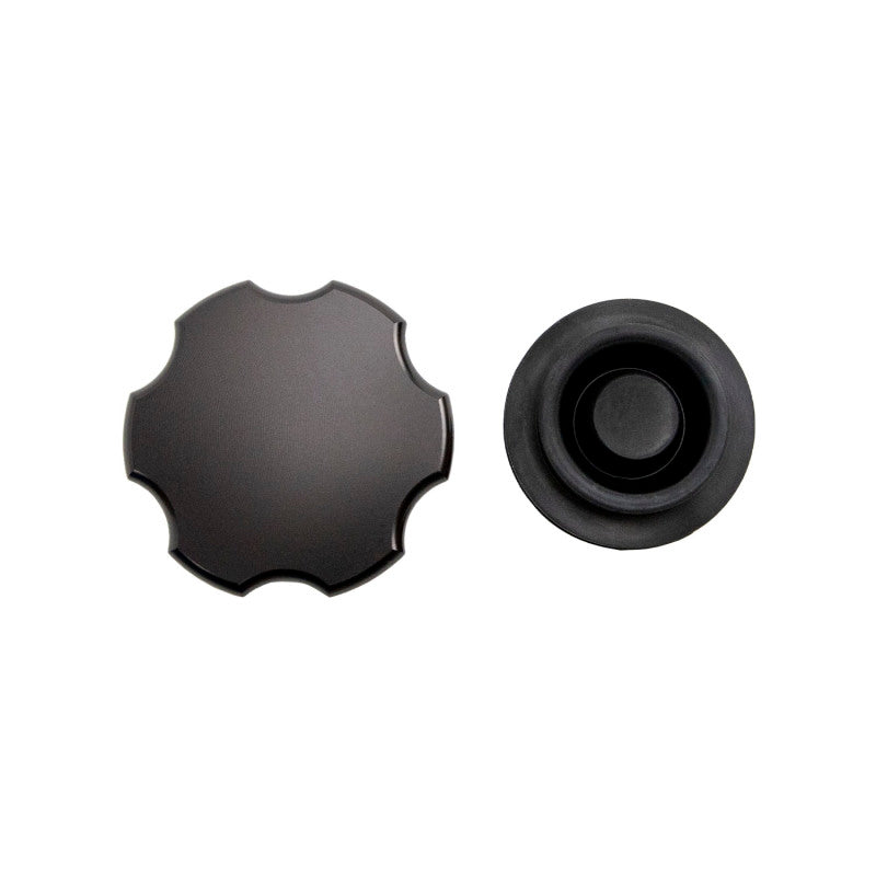 WCF Master Cylinder Cover - Wehrli 99-24 GM 1500/2500/3500 Billet Aluminum Brake Master Cylinder Cap - Black Anodized