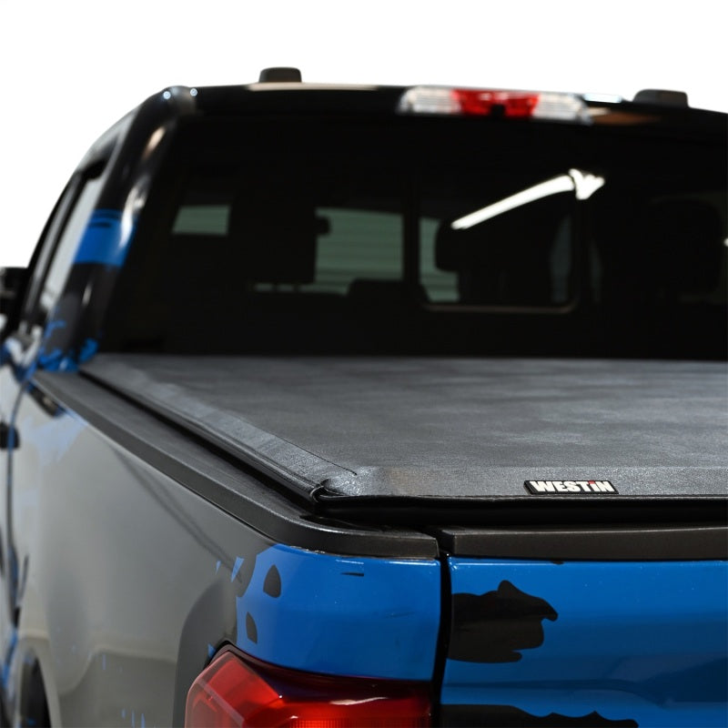WES Soft Roll Tonneau Covers - Westin 17-24 Ford F-250/350 Super Duty 6.75ft. Bed Soft Roll Tonneau Cover - Black