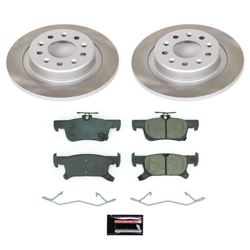 PSB Semi-Coated Rotor Kits - Power Stop 17-18 Buick Envision Rear Semi-Coated Rotor Kit