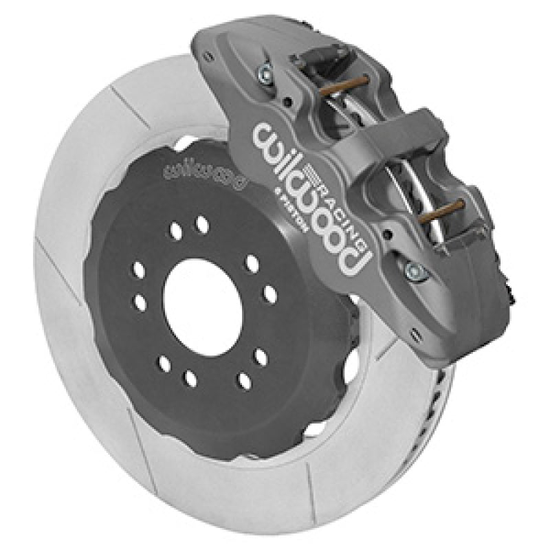 WIL Aero Brake Kit - Wilwood AERO6 Front Brake Kit 14.00 Road Race 05-14 Ford Mustang w/Lines