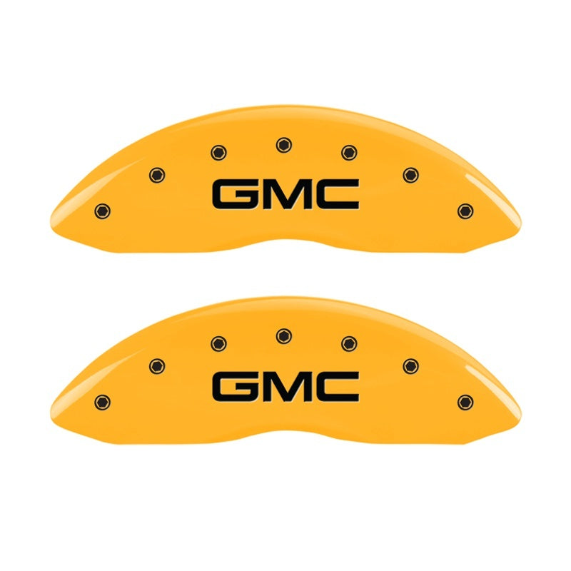 MGP Caliper Covers 2 Logo - MGP 2 Caliper Covers Engraved Front GMC Yellow Finish Black Characters 2004 GMC Canyon