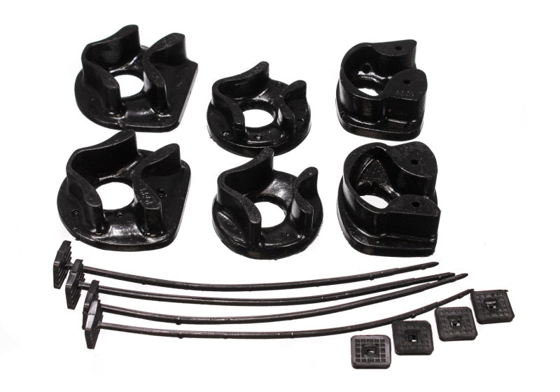 ES Motor Mounts - Black - Energy Suspension 90-93 Acura Integra Black Motor Mount Inserts (2 Torque Mount Positions)