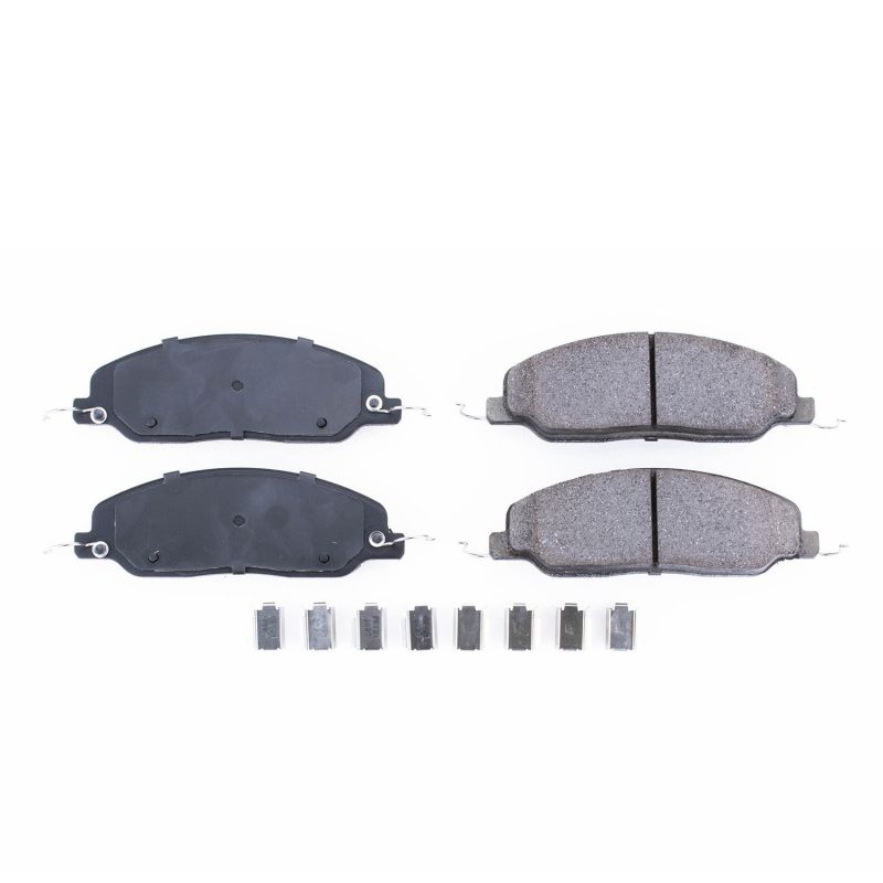 PSB Z17 Evolution Brake Pads - Power Stop 05-10 Ford Mustang Front Z17 Evolution Ceramic Brake Pads w/Hardware