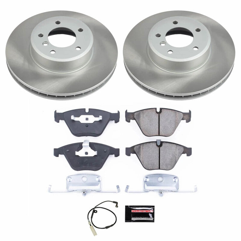 PSB Semi-Coated Rotor Kits - Power Stop 2008 BMW 535xi Front Semi-Coated Rotor Kit