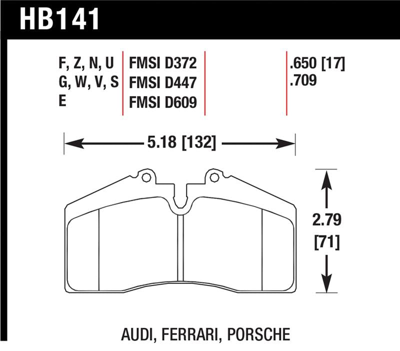 HAWK HPS Brake Pad Sets - Hawk Audi/Porsche Rear AND ST-40 HPS Street Brake Pads