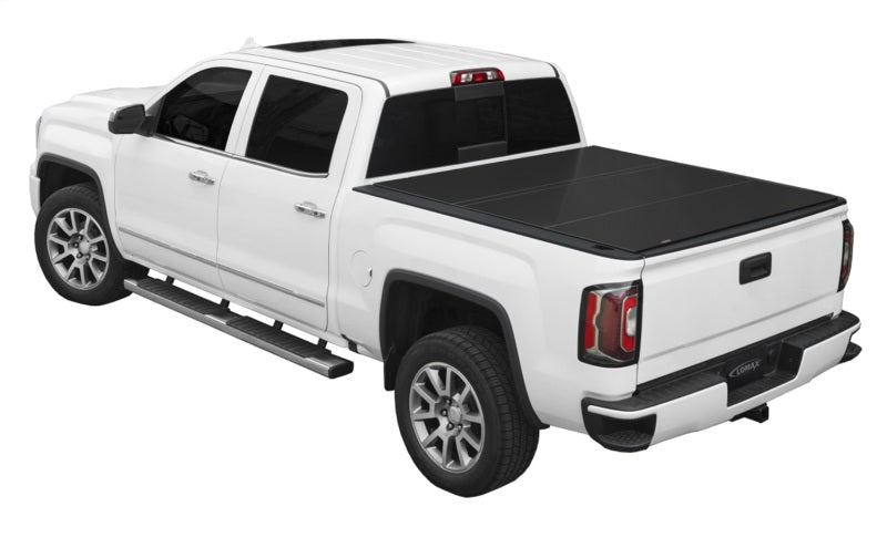 ACC LOMAX Tri-Fold Cover - Access LOMAX Tri-Fold Cover 2020+ Chev/GMC Full Size 2500 3500 6ft 8in Standard Bed - Matte Black