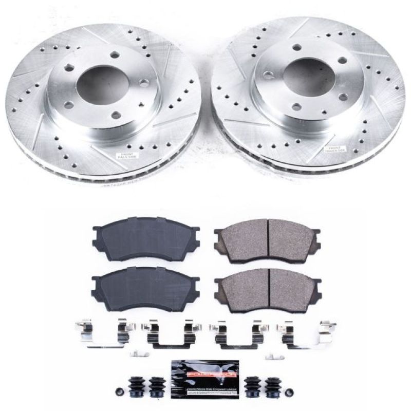 PSB Z23 Evolution Kit - Power Stop 95-00 Mazda Millenia Front Z23 Evolution Sport Brake Kit