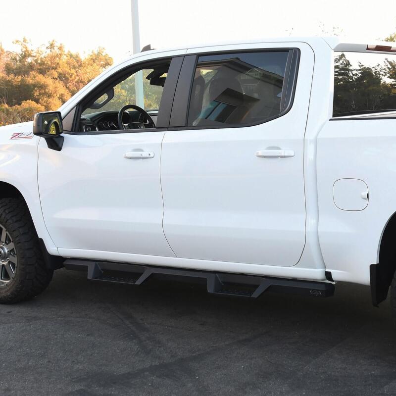 WES Nerf Bars - HDX Drop - Westin 2019 Chevrolet Silverado / GMC Sierra 1500 Crew Cab Drop Nerf Step Bars - Textured Black