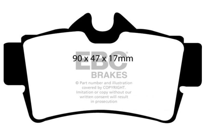 EBC Greenstuff Brake Pad Sets - EBC 94-98 Ford Mustang 3.8 Greenstuff Rear Brake Pads