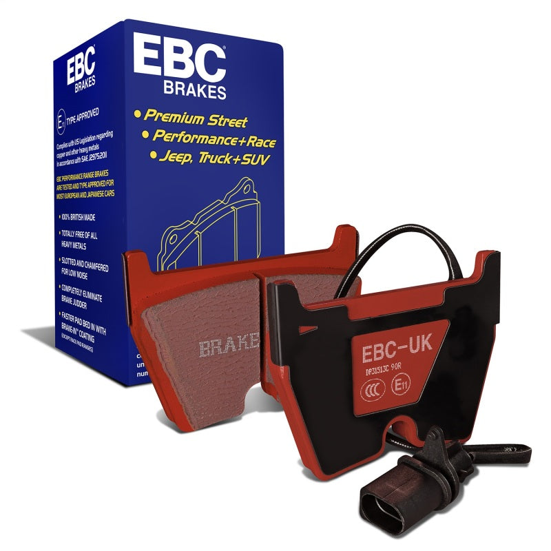 EBC Redstuff Brake Pad Sets - EBC 06-09 Audi RS4 4.2 (Cast Iron Rotors) Redstuff Front Brake Pads