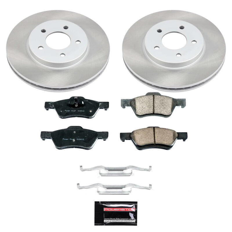 PSB Semi-Coated Rotor Kits - Power Stop 10-11 Mercury Mariner Front Semi-Coated Rotor Kit