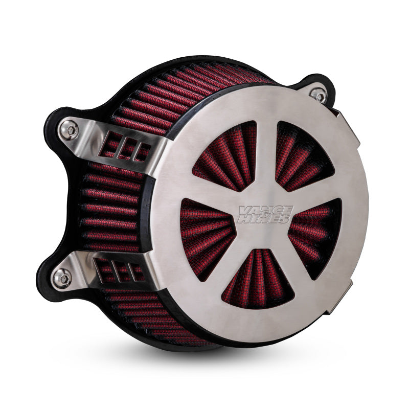 VAH Radiant V Air Intakes - Vance & Hines HD Mutlifit Radiant V Intake Kit Brshd