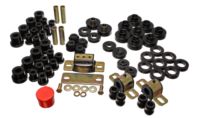 ES Hyper-Flex Sets - Black - Energy Suspension 76-79 Jeep CJ/CJ7 Black Hyper-Flex Master Bushing Set