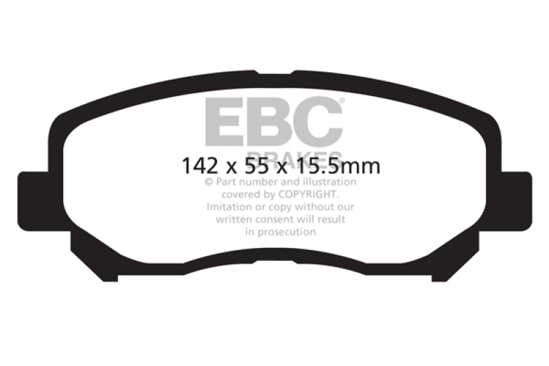 EBC Ultimax2 Brake Pad Sets - EBC 12+ Mazda CX-5 2 Ultimax2 Front Brake Pads