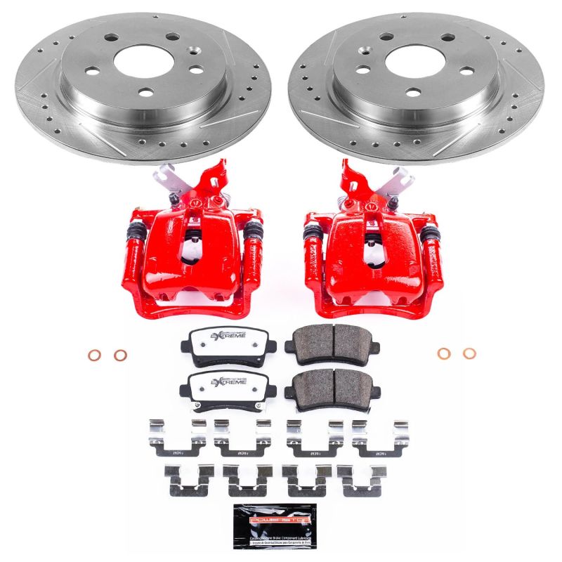 PSB Z26 Street Kit w/Cals - Power Stop 12-16 Buick LaCrosse Rear Z26 Street Warrior Brake Kit w/Calipers