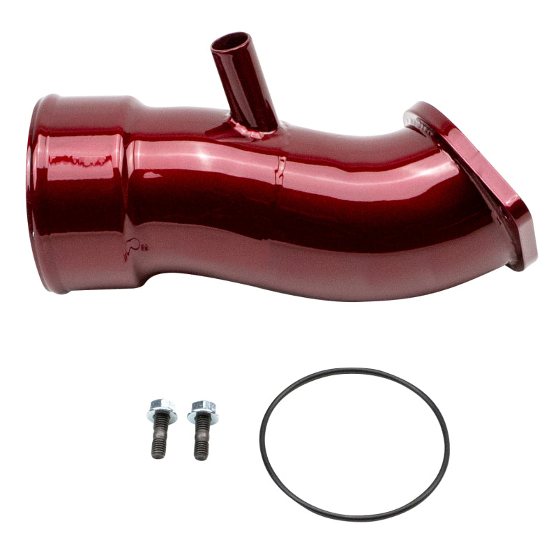 WCF Intake Horn - Wehrli 20-24 Chevrolet 6.6L L5P Duramax 3.5in Intake Horn w/PCV Port - WCFab Red