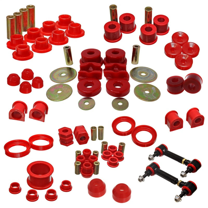 ES C-Bushings - Red - Energy Suspension 97-01 Honda CR-V Master Bushing Set - Red