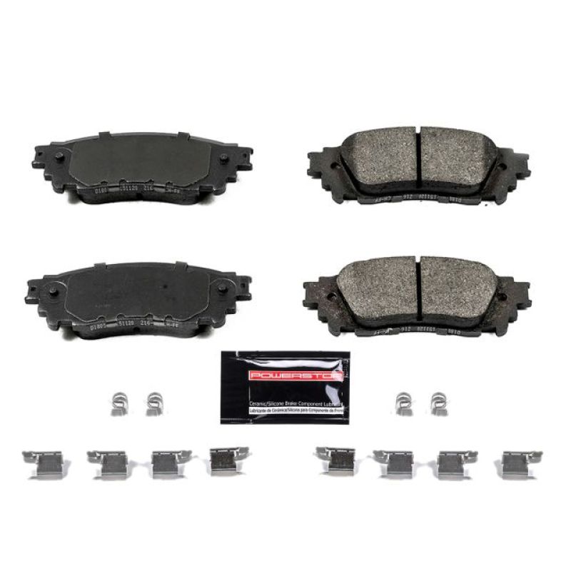 PSB Z23 Evolution Brake Pads - Power Stop 15-17 Lexus NX200t Rear Z23 Evolution Sport Brake Pads w/Hardware