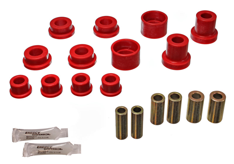 ES Cntrl Arm Bushings - Red - Energy Suspension 90-94 Mitsubishi Eclipse AWD Red Rear Control Arm Bushing Set