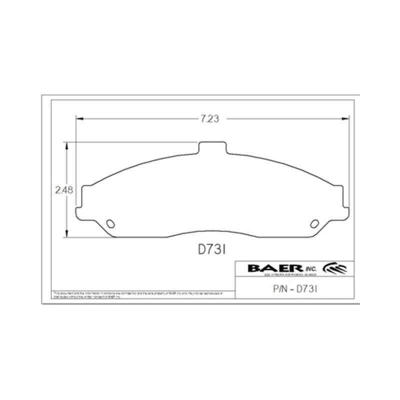 BAE Replacement Pads - Baer Brakes Replacement Pads for Baer 6P Calipers