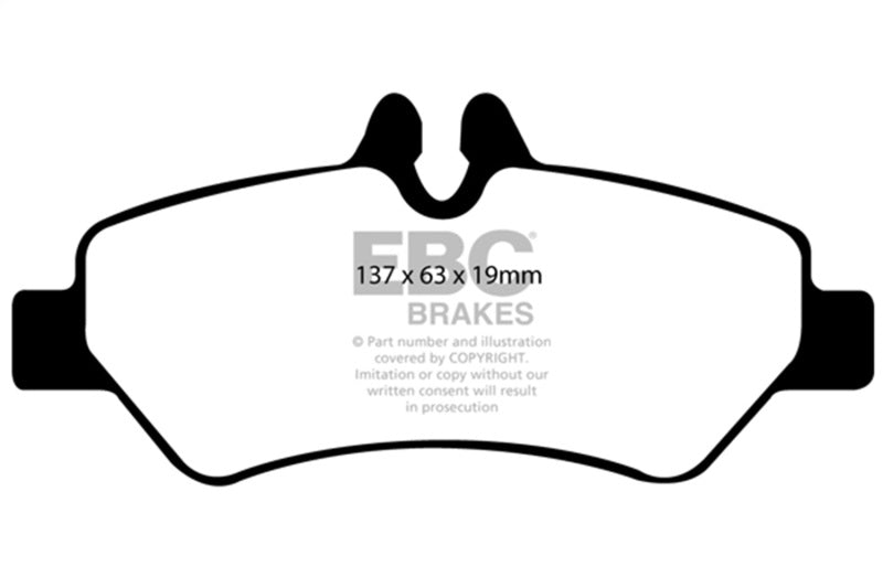EBC Greenstuff Brake Pad Sets - EBC 07+ Dodge Sprinter 2500 Greenstuff Rear Brake Pads