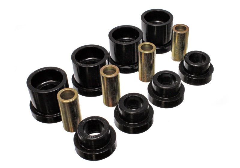 ES Subframe Bushings - Black - Energy Suspension 95-98 Nissan 240SX (S14) Black Rear Subframe Insert Set (Must reuse all metal part