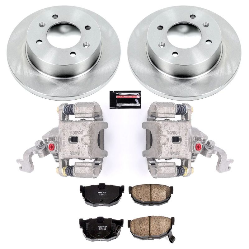 PSB Autospecialty Kit w/Cals - Power Stop 97-00 Hyundai Elantra Rear Autospecialty Brake Kit w/Calipers