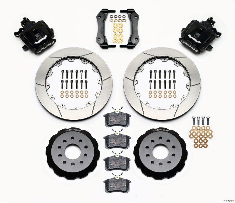 WIL Parking Brake Brake Kit - Wilwood Combination Parking Brake Rear Kit 12.88in Mustang 94-04