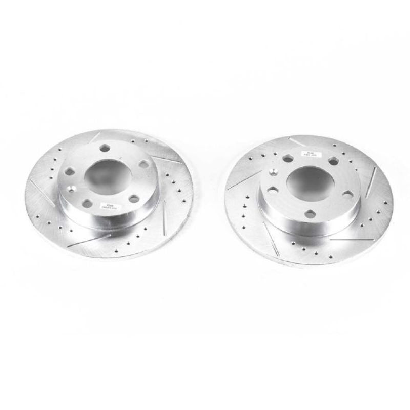 PSB Evolution Drill/Slot Rotor - Power Stop 02-06 Audi A4 Rear Evolution Drilled & Slotted Rotors - Pair