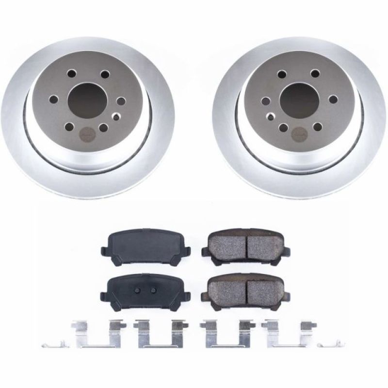PSB Z17 Evolution Coated Kit - Power Stop 15-18 Chevrolet Colorado Rear Z17 Evolution Geomet Coated Brake Kit