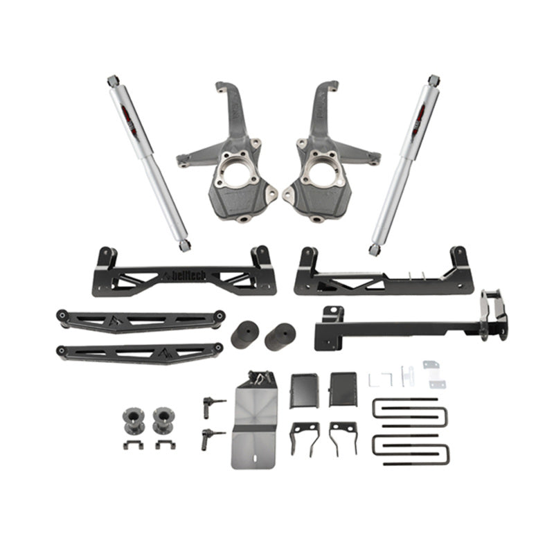 BT Lift Kit w Shocks - Belltech 19-20 Chevrolet Silverado / GMC Sierra 1500 4WD 6in Suspension Lift Kit w/ Shocks