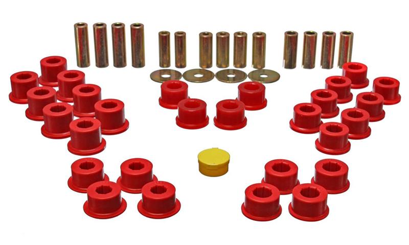 ES Cntrl Arm Bushings - Red - Energy Suspension 90-97 Mazda Miata Red Rear Control Arm Bushing Set