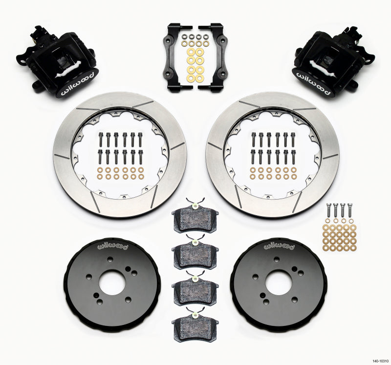 WIL Parking Brake Brake Kit - Wilwood Combination Parking Brake Rear Kit 12.88in Honda S2000