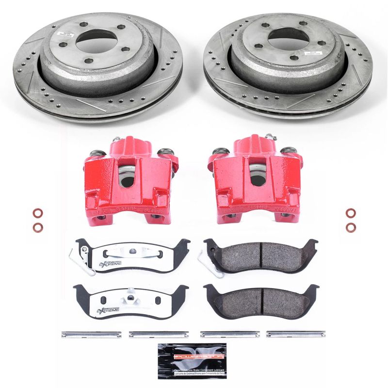 PSB Z26 Street Kit w/Cals - Power Stop 10-11 Ford Ranger Rear Z26 Street Warrior Brake Kit w/Calipers