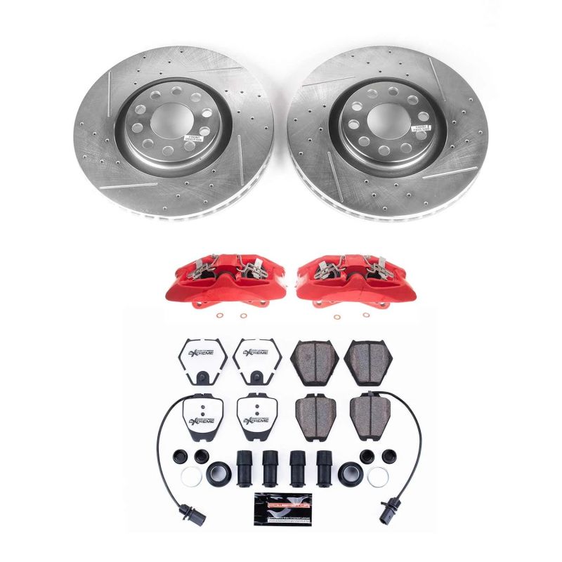 PSB Red Calipers - Power Stop 00-02 Audi S4 Front Z26 Street Kit w/Cals