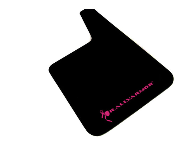 RAL Basic Blk Flap/Blk Logo - Rally Armor Universal Fit (No Hardware) Basic Plus Black Mud Flap w/ Black Logo