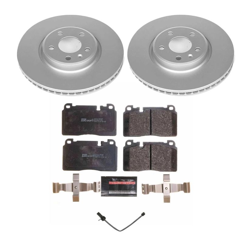 PSB Euro-Stop Kit - Power Stop 14-17 Audi Q5 Front Euro-Stop Brake Kit