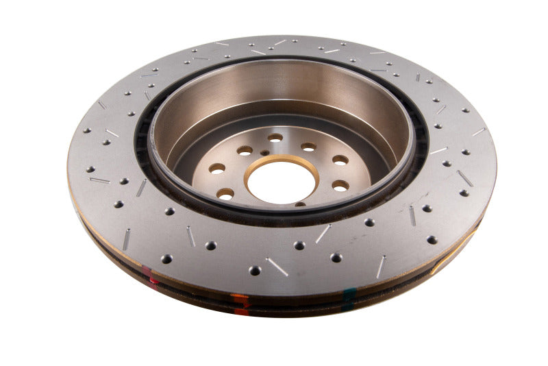 DBA 4000 Slot&Drill Rotors - DBA 01-07 Subaru WRX/STI 10 Stud Hole Rear Drilled & Slotted 4000 Series Rotor