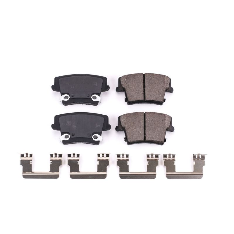 PSB Z17 Evolution Brake Pads - Power Stop 06-14 Dodge Charger Rear Z17 Evolution Ceramic Brake Pads w/Hardware