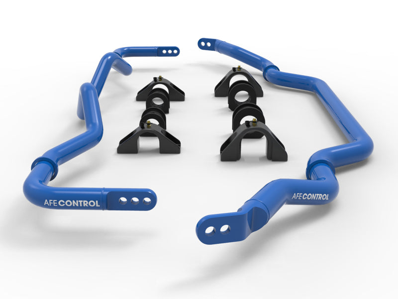 AFE Sway Bar AFE Inc - aFe 09-20 Nissan 370Z V6-3.7L Front and Rear Control Sway Bar Set - Blue