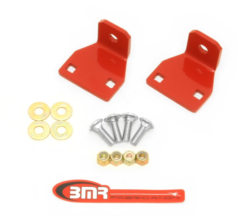 BMR End Links - BMR 10-11 5th Gen Camaro Rear Lower Control Arm End Link Mounting Brace - Red